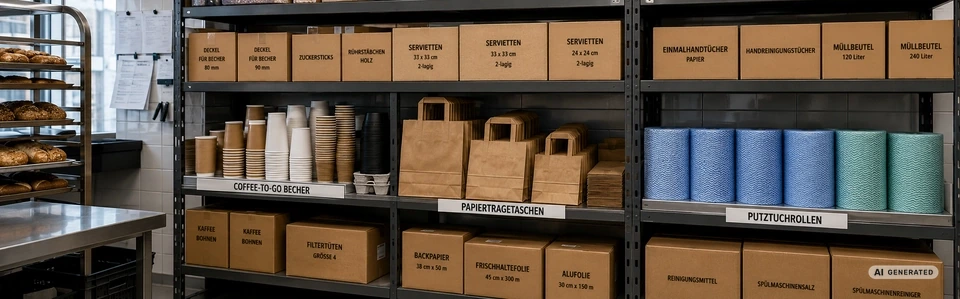 monkey-packaging-Gebuendelte-Lieferung-von-Coffee-to-go-Bechern-Papiertragetaschen-und-Putztuchrollen-an-eine-Baeckerei-mit-Cafe-Betrieb
